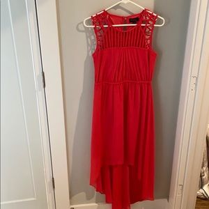 Thalia Sodi high-low “caged” pink dress - Size S
